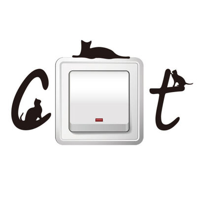 

Cute Wall Stickers Kids Room Animal Switch Sticker Socket Decoration For Living Room