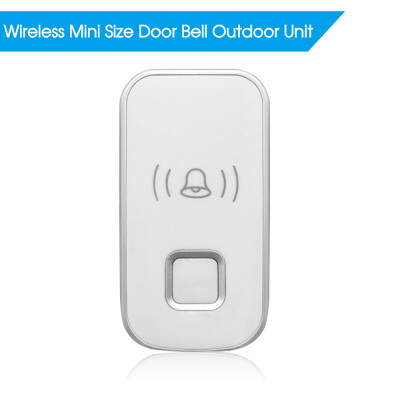 

Wireless Mini Size Door Bell Outdoor Push Button IP55 Waterproof Doorbell Elegant Design Sensitive Transmission White