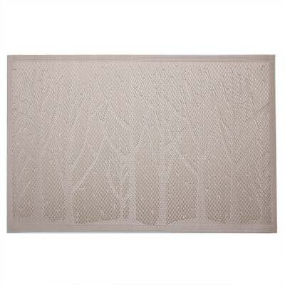 

Tailored Christmas Placemat Woven Non-slip PVC Insulation Placemat Washable Table Mats