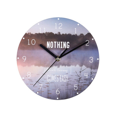 

20CM Retro European Wall Clocks Round Digital Dial Mute Metal Wall Clock for Bedroom Living Room Home Decoration
