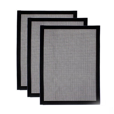 

3pcsSet BBQ Grill Mesh Mats Non-stick Barbecue Grilling Mats High Security Grid Shape BBQ Mat with Heat Resistance For Outdoor