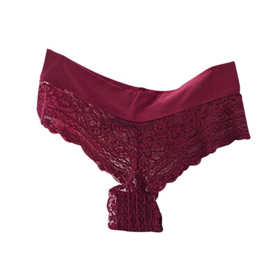

New Women Sexy Transparent Lace Hollow Exquisite Soft Low-rise Briefs Sweet Modern High Stretch Thong Panties