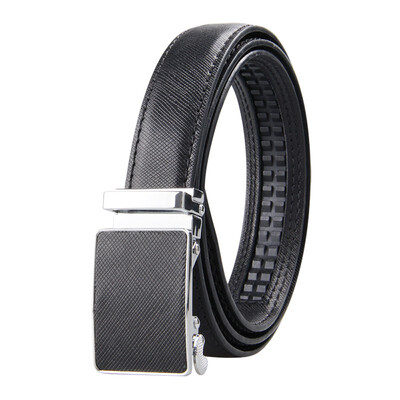 

Womens Automatic Buckle Genuine Leather Ladys Ratchet Holeless Belt Business High Quality Womens Real Belt for Pants