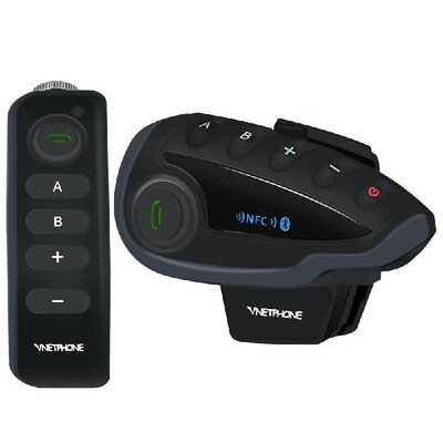 

V8 Wireless Bike Helmet Headphone Intercom NFC Bluetooth Remote Control 5 Person