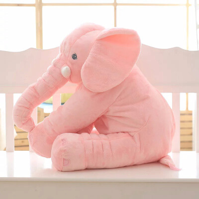 

Cartoon 60cm Large Plush Elephant Toy Kids Sleeping Back Cushion stuffed Pillow Elephant Doll Baby Doll Birthday Gift for Kids