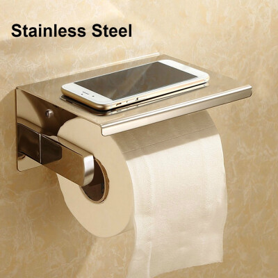 

Toilet Paper Holder Wall Mounted Tissue Holder Stainless Steel Bathroom Toilet Paper Dispenser