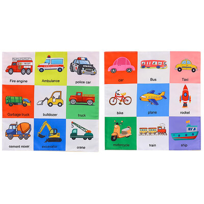 

Baby Cloth Book Soft Books Learning Animal Traffic Fruit Alphabet Bedtime Reading for Boy & Girl Early Educational Activity Toys