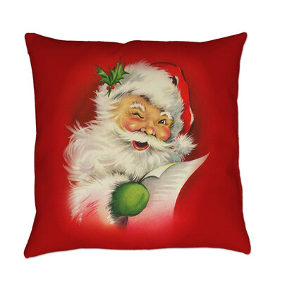 

〖Follure〗Merry Christmas Pillow Cases Cotton Linen Sofa Cushion Cover Home Decor
