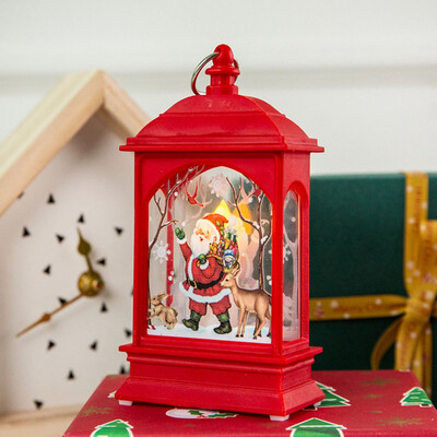 

〖Follure〗New Christmas Creative Glow Old Man Snowman Elk LED Fireplace Light Decoration
