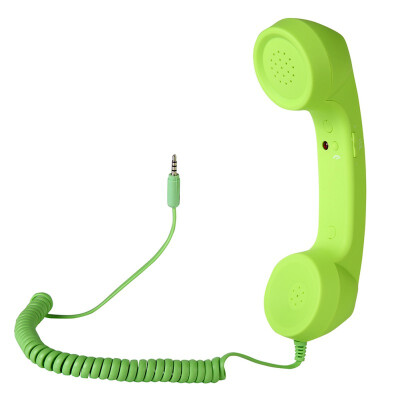 

New Classic Comfort Retro Phone Handset Speaker Phone Call Mic Receiver For iPhone Android Phones 7 Colors 35mm