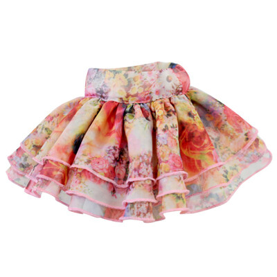 

Vintage Roses Printed Dog TUTU Skirt Cute Pets Dog Ball Gown For Dogs Pet Clothes Supplies