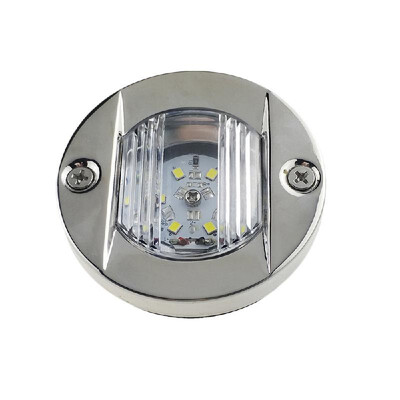 

LED Round Transom Light Navigation Light Stainless Steel Boat White Stern lamp for Yacht Boat
