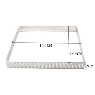 

Stainless Steel Mousse Cake Ring Perforated Breathable Cake Mold Mousse Ring Cake Baking Tools