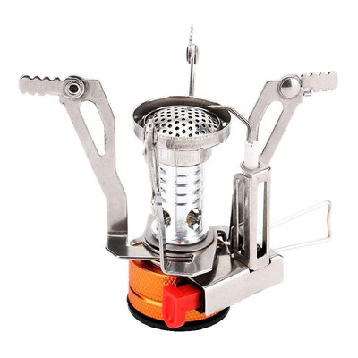 

Amazon Explosion Outdoor Camping Head Mini Burner Integrated with Electronic Fire Portable Picnic Cooker