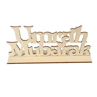 

Gobestart Wooden Eid Wooden Sign Word Plaque Wall Art Craft DIY Alphabet Home Decor Craft