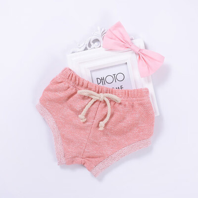 

Baby Girls Boys PP Breath Pants Casual Summer Soft Cotton Bow Candy Color Drawstring Cute Shorts 0-24M Cute Newborn Baby Clothes