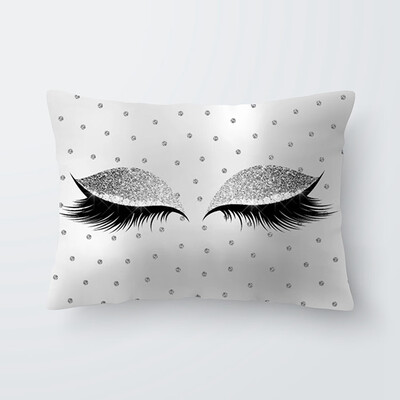 

Various Fashion Eyelash Hug Pillowcase Soft Velvet Cushion Cover Bedroom Sofa Decoration Pillow Cases