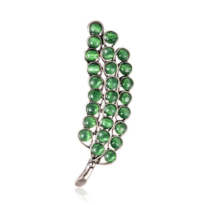 

Fashion Women Men Opal Brooch Leaf Brooch Women Plant Brooch Scarf Pin