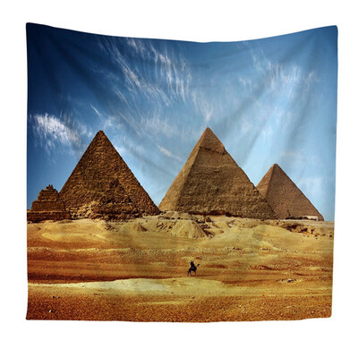 

Desert Pyramid Nordic multi-functional polyester tapestry Creative home decorations Living room bedroom dorm decoration