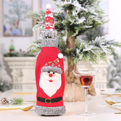 

2020 New Christmas Wine Bottle Cover Wine Bottle Bags Home Table Decor Xmas Party