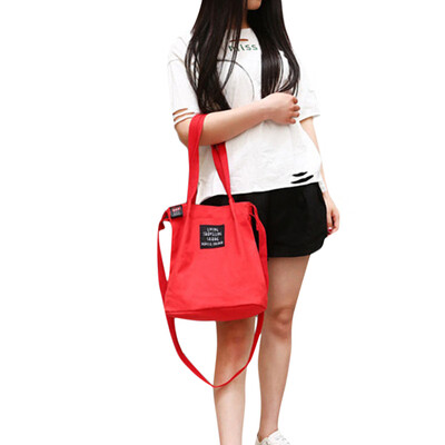 

New Fashion Women Canvas Bags Totes Shoulder Bag Preppy Style Girls Handbag Students Book Crossbody Bags