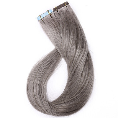 

Tape in Human Hair Extensions Highlight Balayage Long Straight Skin Weft Glue in Hairpieces Invisible Double Sided Tape