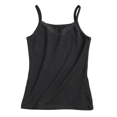 

Women Sexy Lingerie Breathable Plus Size Heating Warm Slim Lace V-Neck Solid Color Top