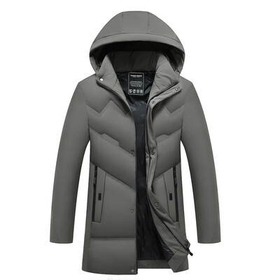 

Gobestart New Style For Men In Autumn And Winter Medium And Long Thicker Cap Cotton Coat