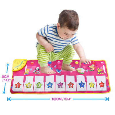 

Multifunction Baby Play Crawling Mat Touch Type Electronic Piano Music Game Mats Animal Sounds music game Mat Toy