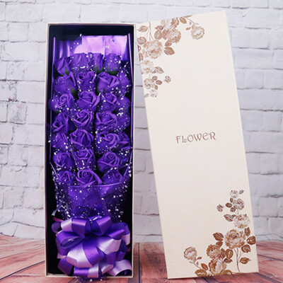 

Gobestart Soap Rose Flower Jewelry Storage Gifts Box Valentines Mothers Day Gift 33PcsBox