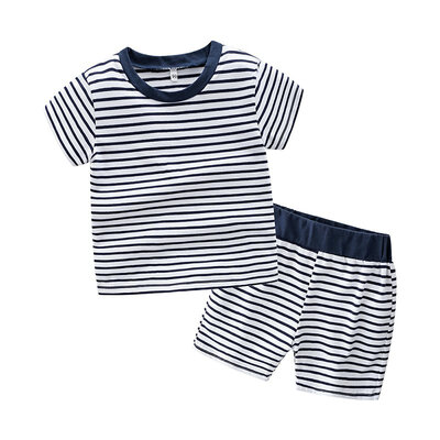 

Fashion Baby Boy clothes Summer Cotton Stripe Star printed Short Sleeve T-shirtShorts casual Set