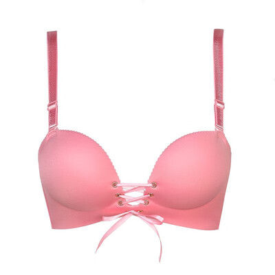 

Women Super Push Up Drawstring Bras Smooth Padded Underwear Bra Wireless Comfort Adjust Female Intimates Tops