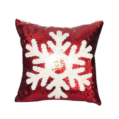 

Christmas Themes Magic Reversible Sequins Glitter Pillowcase Car Sofa Cushion Covers Square Throw Pillow Case Sofa Home Decor