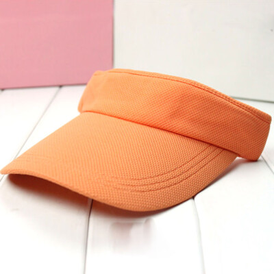 

Men Women Plain Visor Beach Sun Cap Adjustable Hat