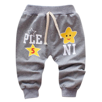 

New Autumn Toddlers Kids Boy Cartoon Letter Print Pant Baby Long Pants Trousers Bottoms