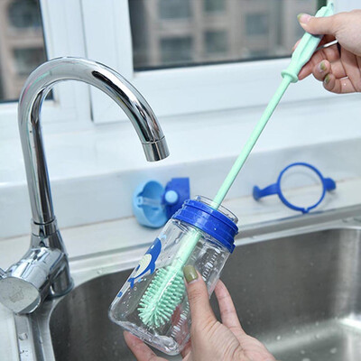 

Gobestart Creative Silicone Brush Folding Sponge Brush Cup Bottle Cleaning Brush