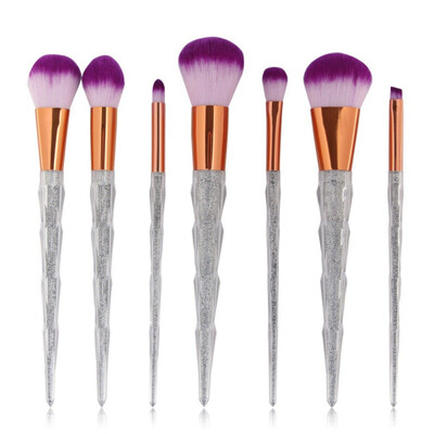 

Pro Diamond Shape Makeup Brush Set Foundation Powder Blusher Eyeshadow Eyeliner Eyebrow Lip Brush Cosmetic Tool Kits W1