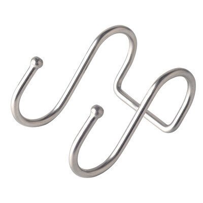

Stainless Steel Double -Shaped Storage Hook for Bathroom Kitchen Wall Door Organizer Accessories