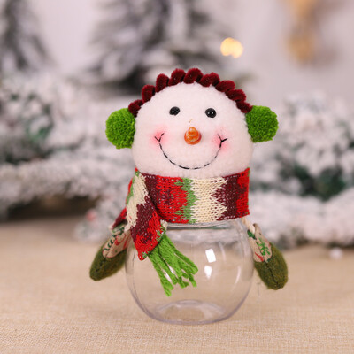 

〖Follure〗Christmas Candy Jar Storage Bottle Friends Child Kid Flannel Sweet Gifts Snowman