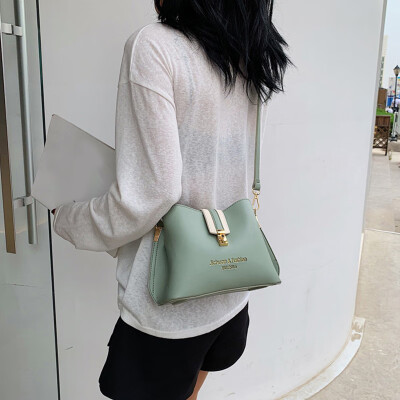 

Bags For Women 2019 PU Fashionable Personalized Bucket Bag All-match Letter Printed Crossbody Bag