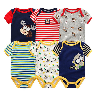 

6PCS Newest Baby Clothing Set Baby Girls Clothes Roupas de bebe Unicon Newborn Babywear Baby Boys Clothes Bodysuits Rompers