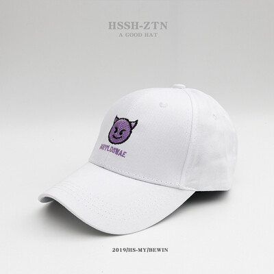

Hat ladies summer sun protection baseball cap Korean version cartoon embroidered cap mens outdoor outing sun hat custom