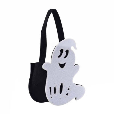 

Halloween Childrens Hand-held Gift Candy Bag Pumpkin Ghost Pattern Non Woven Fabric Candy Bag Halloween Decor for Home Kid