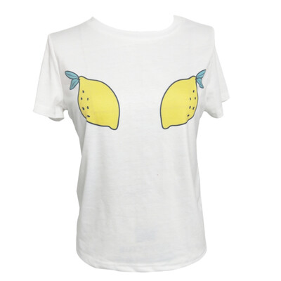 

2018 New Style Summer Womens T-shirt White Printed Casual Lady Top T-Shirt Cartoon Print O Neck Cute Tee