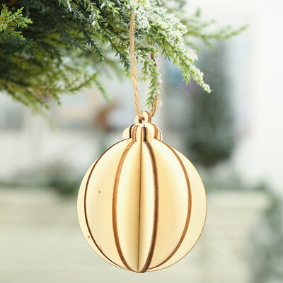 

Tailored Wooden DIY Pendant 3D Christmas Hanger For Christmas Tree Interior Decoration