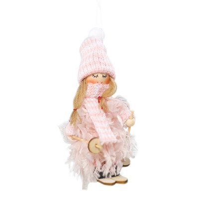 

Christmas Plush Fur Cartoon Doll Pendant Christmas Decor For Home Christmas Tree Ornaments Xmas Gifts