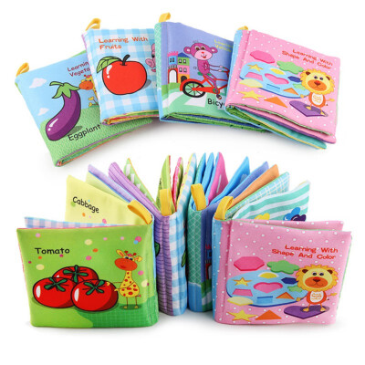 

Children Baby Book Kids Children Toddler Soft Fabric Cloth Quiet Books Early Educational Learning Resource hot