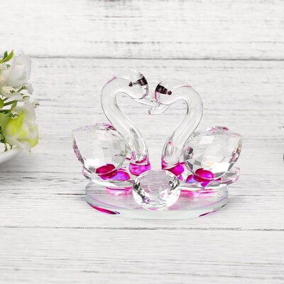 

Gobestart Crystal Swan Wedding Decor Paperweight Figurine Gift Crafts Home Decor