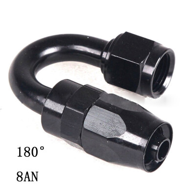 

2019 Hot Anodized Aluminum 0 90 45 180 DeAgree Push Lock Oil Fuel Gas Hose Line End Fitting Adapter Reusable Hose End Fitting