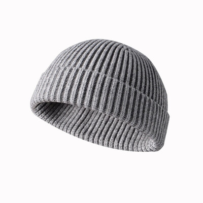 

Men Women Winter Knitted Hat Beanie Skullcap Sailor Cap Cuff Brimless Retro Warm